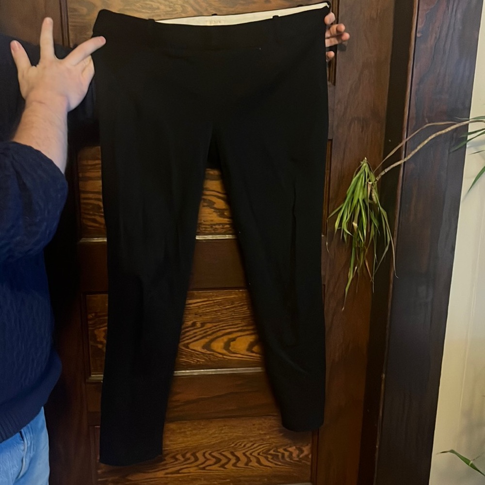 Size 10 ankle stretch JCrew pants with a side zipper